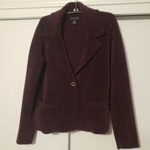 Adrienne Vittadini Plum Purple Soft Jacket